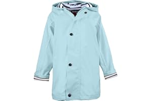 Breizh Ocean - Ciré Imperméable Enfant ELVEN, Intérieur Rayé Marinière avec Capuche - 1 an à 14 Ans