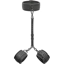 BDSM Bondage-Set Aus Baumwolle - Joch-Halsfessel Mit Magnetschlössern, Handgefertigt