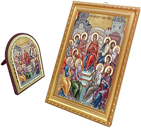 FengMicon Painting Art Pentecost Catholic gift Christian Icon Set