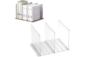 Doafoce Trennwand Regal (31.5 x 23.9 x 20 cm) Schrankregalteiler Transparente Regalteiler Abnehmbarer und Verstellbarer Abstand für Schlafzimmer Küchenschränke Regal Lagerung Organisation