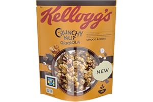 Kellogg's Crunchy Nut Granola Choco et Nuts - Muesli au chocolat aux noisettes - Emballage individuel (1 x 380 g)