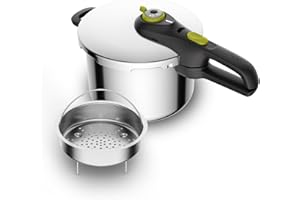 ‎TEFAL TEFAL Secure 5 Neo szybkowar 6-litrowy, 5-elementowy system zabezpieczeń, 2 tryby przygotowywania posiłków, stal nierdzewna, P25307