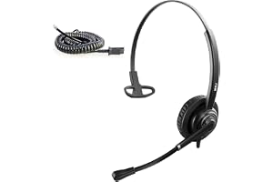 MKJ Cisco Headset for Office Phones Corded RJ9 Telephone Headset with Microphone Noise Cancelling for Cisco CP-7841 7861 7941G 7942G 7945G 7960G 7962G 7965G 7975G 8811 8845 8851 8861 8865 9951 9971