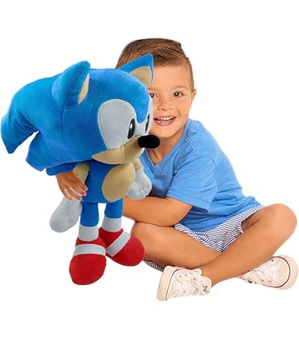 Sonic El Erizo Sonic - Peluche Original De 31,4" Y Modelos Rainbow De 28-30 Cm (7ª Edición A Elegir