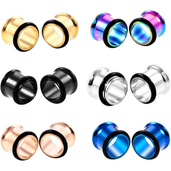 Tunnel In Carne Di Vite Acrilica - 2 Paia, Gioielli Italia - Foto 7