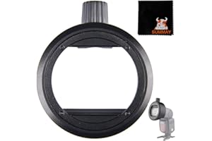 GODOX S-R1 Cabezales Redondos Adaptador para Godox TT685 V860II V350 TT600 Compatible con Flash Yongnuo Canon Nikon Sony (S-R1)