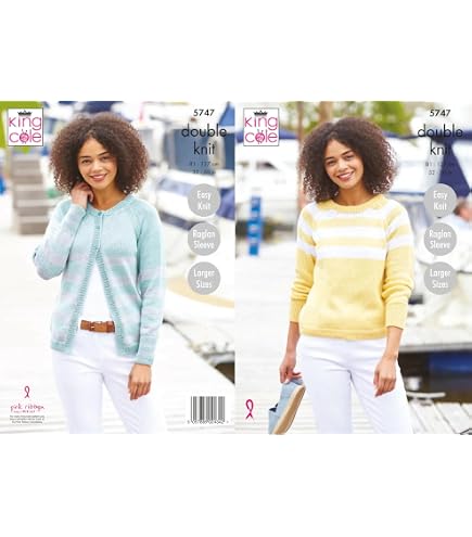 King Cole Modèle de Tricot Grosse Maille Pull Et Veste 5829