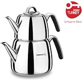 Korkmaz Vertex Black Teapot Set
