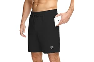 HMIYA Sporthose Herren Kurz Baumwolle Sport Shorts Kurze Hosen Trainingshose Jogginghose Slim Fit Mit Reissverschluss Taschen