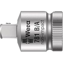 Wera 781 A/B Antriebsadapter – 1/4" Auf 3/8", Chrom-Vanadium, Mit Rändelung & Kugelrille