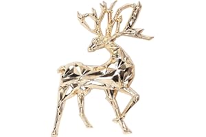Atentuyi Cerf Broche Clips Pull Vintage Clips Cardigan Clips Chemise Clips Noël Élan Broche Bijoux pour Femmes et Filles (Or)