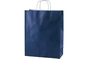 Thepaperbagstore Bolsas De Papel De Colores, Reciclables Y Reutilizables, con Asas Retorcidas