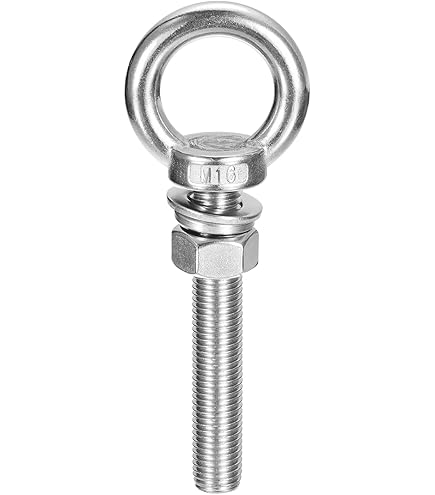 Bulloni Ad Occhiello M6 X 100mm In Acciaio Inox - Confezione Da 10 Con Dadi E Rondelle