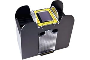 Rareidel Automatic Card Shuffler, Battery Operated Card Dealer Machine, Electric Casino Card Shuffler for UNO, Blackjack, Texas Hold'em, Home Card Games