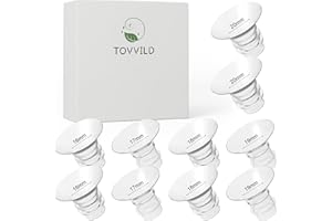 TOVVILD 10PCS Flange Inserts 16/17/18/19/20mm for 24mm Flange/Shield, Compatible with Momcozy/Medela/Spectra/Bellababy/Willow Breast Pumps, Pump Parts Replace