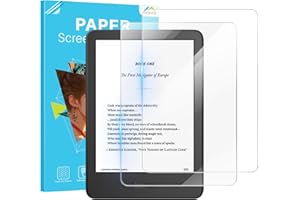 MoKo 2 Pack Protector de Pantalla de Vidrio Templado para Kindle 6'' All-New 11ª Generación 2024/2022, Kindle 10ª Generación 2019, Antiburbujas y Resistente a Arañazos, Dureza 9H HD Transparente