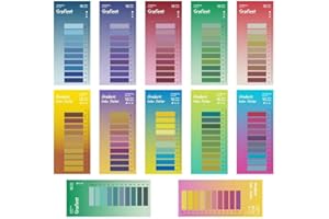 YOUYAYA 2400 Pièces Marque Page Adhesif, 12 petites notes autocollantes, transparentes, avec règle, notes adhésives, pour livres et index d'annotation