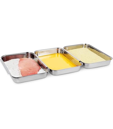 Contenitori Acciaio Con Coperchio Set Di 6 Ciotole Cucina Inox Accessori Cucina Ciotole Acciaio (6.5L, 4 Insalatiera Con Coperchio