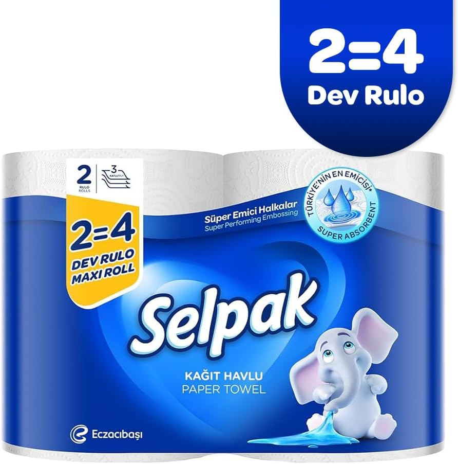 Selpak Kağıt Havlu Dev Rulo 2=4