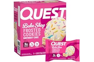Quest Frosted Cookie, Birthday Cake, 8/box