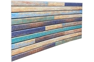DELLEDECOR ADVANTAGE DESIGNS 3D Wood Effect Wall Panel, Polystyrene Wood Effect Cladding Wall Covering Panel Tiles W37, 50x100cm (W09)