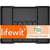 Lifewit Range Couverts pour Tiroir, Plateau d'Ustensiles Extensible, Organisateur de Cuisine Réglable, Rangement Compact pour