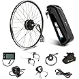 YOSE POWER 26''/28''(700c) ebike 36V250W Front Motor Bicycle E-Bike Hub Conversion Kit with Integrated controller Hailong Plus 36V 15.6Ah Battery/ 36V13Ah with Rear Carrier Battery