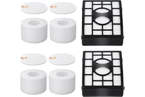 MXZONE Foam and Hepa Filter for shark NZ801UK(T) filters, NV801ukt NV680 NV681 NV682 NV801 N803 UV810 AZ910 forShark-Vacuum-Hoover-Lift Away Filters, Compare Part XFF680 XHF680