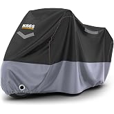 Haegs Motosiklet Brandası, Motor Kılıfı, &Ouml;rt&uuml;s&uuml; Dış Mekan Motosiklet &Ouml;rt&uuml;s&uuml; Su Ge&ccedil;irmez, R&uuml;zgar, Toz Ge&ccedil;irmez, Motor Garaj Br
