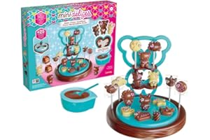 MINI DELICES Lansay - MINI DÉLICES - Atelier Choco Guimauve - Crée des Animaux Mignons et Formes Chocolatées au Cœur Guimauve - Fabrique des Sucettes - Atelier Complet et Facile à Utiliser - Dès 6 Ans