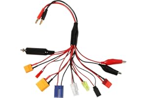 Dealikee Multifunktionaler 10-in-1-Octopus-Konvertierungsdraht-Bananenstecker Lipobatterie-Multi-Ladeadapter-Adapterkabel.