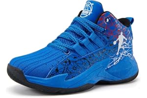 Kmrlofiy Zapatillas de Baloncesto para Niños Moda Calzado de Baloncesto para Niño Aire Libre Deportivas Fitness Antideslizantes para Correr Zapatos de Running