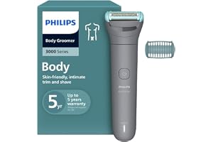 Philips Body Groomer BG3470/15 | Trim & shave body hair & balls | 100% showerproof | Skin-friendly | 2mm comb | 60 min cordless | Easy to clean