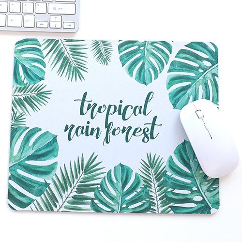 Preisvergleich Produktbild Mouse Pad Quadrat Laptop Büro Desktop-Spiel Gummi Pflanze Maus Pad