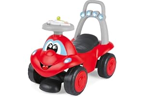 CHICCO Billy Chodzik i Jeździk Eco+, Chodzik i Jeździk 2w1, Łatwy Montaż, Ergonomiczna Kierownica, Szerokie Koła, z Dźwiękami i Światłami, Plastik z Recyklingu, dzieci 12-36 msc, Czerwony