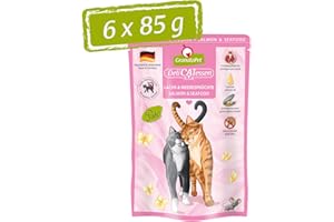 GranataPet Delicatessen Saumon & Fruits de Mer 6 x 85 g Nourriture Humide pour Chat Nourriture pour Chat Gourmet Nourriture sans céréales & sans sucres
