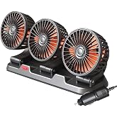 AutoBizarre 12V Electric Car Cooling Fan 360° Rotatable...