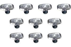 ADGO Metalowy Klucz do Odpowietrzenia Mechanicznego Grzejnika Kaloryfera, Odpowietrzacz Czworokątny do Grzejników Instalacji Centralnego Ogrzewania, Kluczyk Odpowietrzający, 10 sztuk