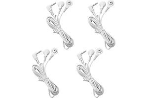 LITETOUR Cavi per TENS Elettrostimolatore e EMS Massaggiatore elettrodi TENS con Spina da 2,5 mm a Scatto da 3,5 mm