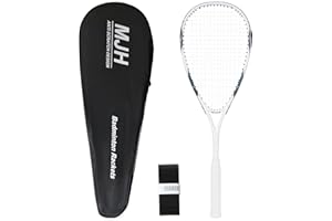 ‎MANJHONG MANJHONG Squashschläger (Anfänger Rahmen) Aluminium Leichtgewicht Schläger mit Tasche & Griffbänd