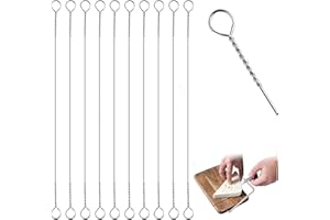 YFelomatric 10 paquetes de alambre para cortar queso de 14,5 cm, cables de repuesto para cortadores de queso de acero inoxidable, alambre cortador de mantequilla, alambre de corte de queso de acero