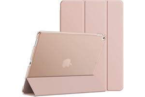 JETech Etui dla iPad Pro 12,9 Cala (1. i 2. Generacja, Model z 2015 i 2017), Automatyczne Budzenie/Usypianie (Różowe Złoto)