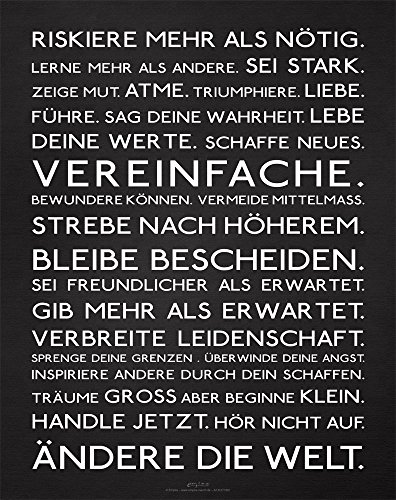Mousepad - Motivational - Riskiere mehr - Größe 19x24 cm - EPDM-Kautschuk, fest, elastisch, abriebsicher, PVC-frei