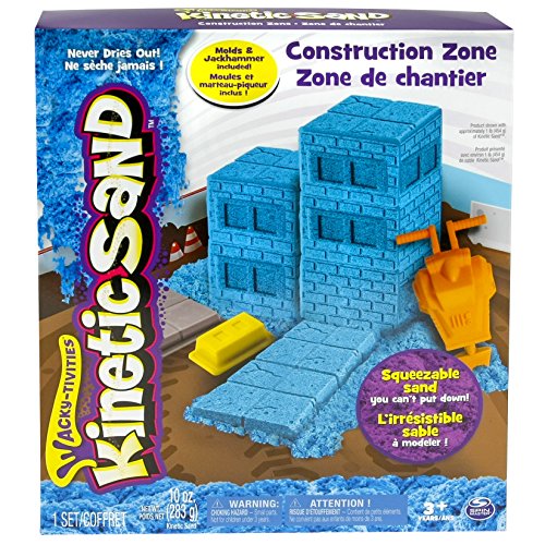 Kinetic Sand Construction Zone - Arena cinética (Azul, Niño)