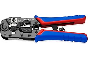 KNIPEX Crimpzange für RJ45-Westernsteckermit Mehrkomponenten-Hüllen 190 mm, 97 51 13