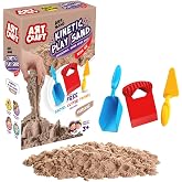 Art Craft 3690 Aksesuarlı Naturel Kinetik Oyun Kumu, 3+ yaş, 1000 gr, Kahverengi