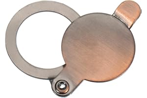 PATIKIL 16mm Cubierta de Mirilla, Privacidad Puerta Visor Mirilla Protector Autoadhesiva de Cobre Herramiento de Seguridad para Casa Apartamento Hotel Entrada, Rojo Bronce