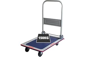 150KG Folding Platform Hand Truck Trolley Cart Sack Warehouse Transport Flat Bed by Marko Tools