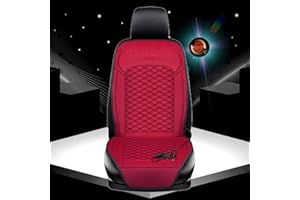 YSPP Heated Car Seat Cover 12v 12v Uk Heated Seat Covers for Cars 1 Seat Car Seat Cushion Pad Heated Car Seat Pad,red-1Sitz