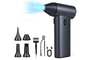 Glovios Elektrische Staubgebläse Akku 130000RPM Electric Air Duster Stark Staubbläser Luftgebläse Mini Gebläse für Computer, Tastatur, Outdoor und Auto